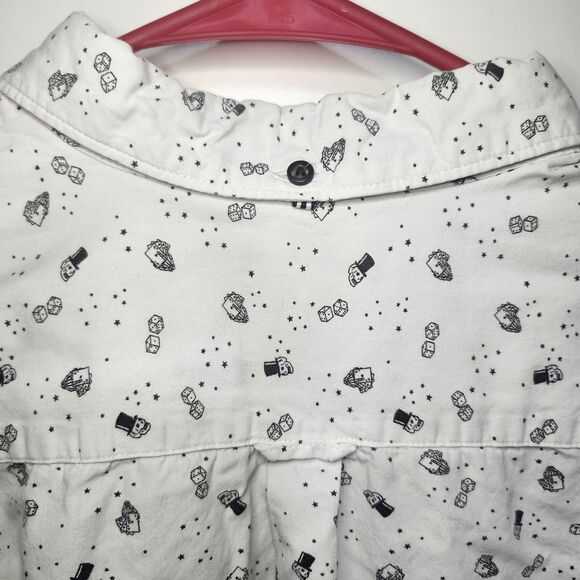 Skulls & Dice Denim & Flower Ricky Singh Men’s Slim Fit Button Up Shirt White M - Picture 5 of 9